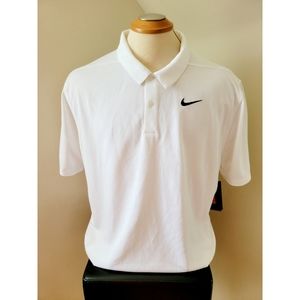 NIKE Men's White Golf Shirt